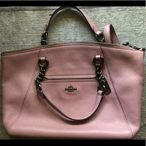 Antique Pink Coach Handbag